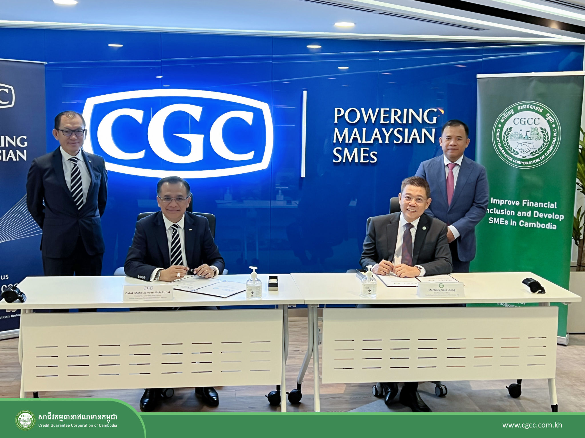 CGCC and CGC (Malaysia) signed a MOU to collaborate on credit guarantee